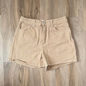 Princess Polly Tan High Waisted Shorts